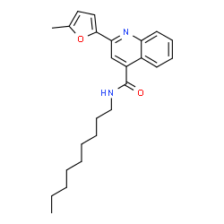 ChemSpider 2D Image | 2-(5-Methyl-2-furyl)-N-nonyl-4-quinolinecarboxamide | C24H30N2O2