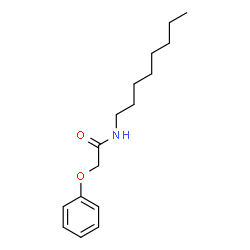 ChemSpider 2D Image | N-Octyl-2-phenoxyacetamide | C16H25NO2