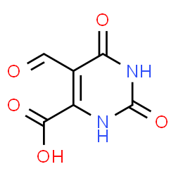 ChemSpider 2D Image | 5-Formyl-2,6-dihydroxy-4-pyrimidinecarboxylic acid | C6H4N2O5