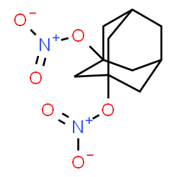 ChemSpider 2D Image | 1,3-BIS-NITROOXY-ADAMANTANE | C10H14N2O6