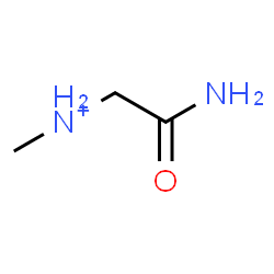 ChemSpider 2D Image | 2-Amino-N-methyl-2-oxoethanaminium | C3H9N2O