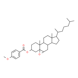ChemSpider 2D Image | 5,6-Epoxycholestan-3-yl 4-methoxybenzoate | C35H52O4