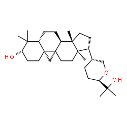 ChemSpider 2D Image | (3beta,9beta,24R)-21,24-Epoxy-9,19-cyclolanostane-3,25-diol | C30H50O3