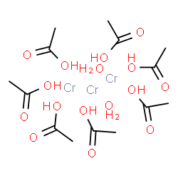 ChemSpider 2D Image | Chromium - acetic acid hydrate (3:7:2) | C14H32Cr3O16