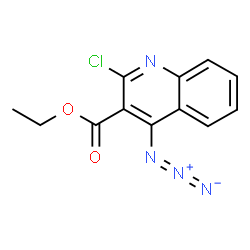 ChemSpider 2D Image | 4-azido-2-chloro-3-ethoxycarbonyl-quinoline | C12H9ClN4O2