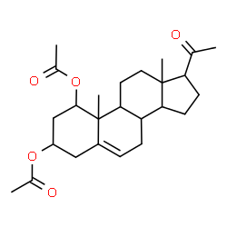 ChemSpider 2D Image | 20-Oxopregn-5-ene-1,3-diyl diacetate | C25H36O5