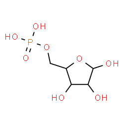 ChemSpider 2D Image | 5-O-Phosphonopentofuranose | C5H11O8P