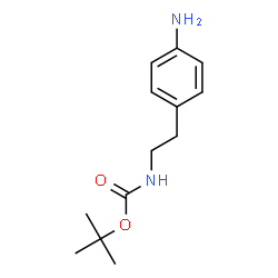 ChemSpider 2D Image | 4-[2-(Boc-amino)ethyl]aniline | C13H20N2O2