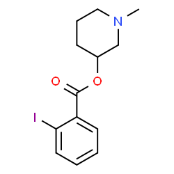ChemSpider 2D Image | 1-Methyl-3-piperidinyl 2-iodobenzoate | C13H16INO2