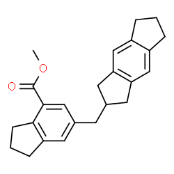 ChemSpider 2D Image | Methyl 6-(1,2,3,5,6,7-hexahydro-s-indacen-2-ylmethyl)-4-indanecarboxylate | C24H26O2