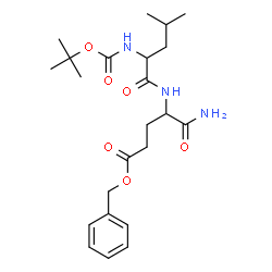 ChemSpider 2D Image | Benzyl N-{[(2-methyl-2-propanyl)oxy]carbonyl}leucyl-alpha-glutaminate | C23H35N3O6