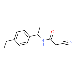 ChemSpider 2D Image | 2-cyano-N-(1-(4-ethylphenyl)ethyl)acetamide | C13H16N2O