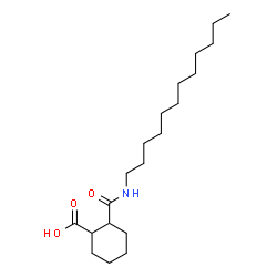 ChemSpider 2D Image | 2-(Dodecylcarbamoyl)cyclohexanecarboxylic acid | C20H37NO3