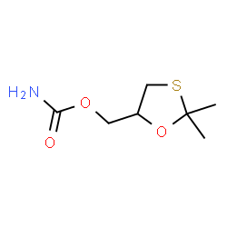 ChemSpider 2D Image | (2,2-Dimethyl-1,3-oxathiolan-5-yl)methyl carbamate | C7H13NO3S