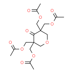 ChemSpider 2D Image | (4-Oxotetrahydro-2H-pyran-3,3,5,5-tetrayl)tetrakis(methylene) tetraacetate | C17H24O10