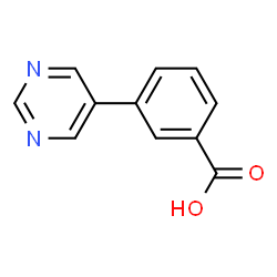 ChemSpider 2D Image | 3-pyrimidin-5-ylbenzoic acid | C11H8N2O2
