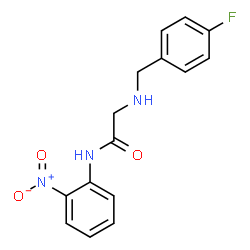 ChemSpider 2D Image | N~2~-(4-Fluorobenzyl)-N-(2-nitrophenyl)glycinamide | C15H14FN3O3
