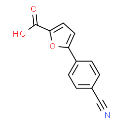 ChemSpider 2D Image | 5-(4-Cyanophenyl)-2-furoic acid | C12H7NO3