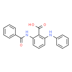 ChemSpider 2D Image | 2-Anilino-6-(benzoylamino)benzoic acid | C20H16N2O3