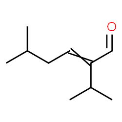 ChemSpider 2D Image | 2-Isopropyl-5-methylhex-2-enal | C10H18O