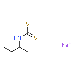 ChemSpider 2D Image | Sodium sec-butylcarbamodithioate | C5H10NNaS2