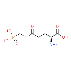 ChemSpider 2D Image | N-(Phosphonomethyl)-L-glutamine | C6H13N2O6P