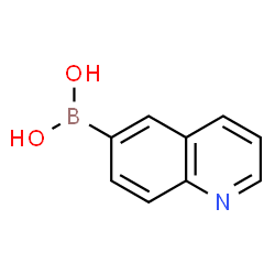 ChemSpider 2D Image | 6-Quinolinylboronic acid | C9H8BNO2