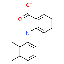 ChemSpider 2D Image | 2-[(2,3-Dimethylphenyl)amino]benzoate | C15H14NO2