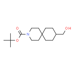 ChemSpider 2D Image | tert-Butyl 9-(hydroxymethyl)-3-azaspiro[5.5]undecane-3-carboxylate | C16H29NO3
