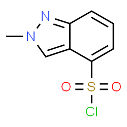 ChemSpider 2D Image | 2-Methyl-2H-indazole-4-sulfonyl chloride | C8H7ClN2O2S