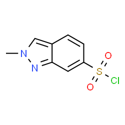 ChemSpider 2D Image | 2-Methyl-2H-indazole-6-sulfonyl chloride | C8H7ClN2O2S