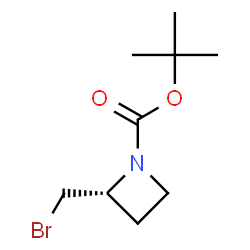ChemSpider 2D Image | tert-butyl (2R)-2-(bromomethyl)azetidine-1-carboxylate | C9H16BrNO2