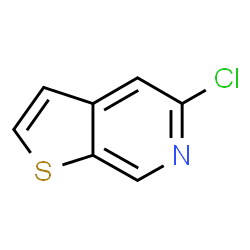 ChemSpider 2D Image | 5-Chlorothieno[2,3-c]pyridine | C7H4ClNS