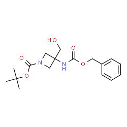 ChemSpider 2D Image | 1-Boc-3-(Cbz-amino)azetidine-3-methanol | C17H24N2O5