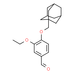 ChemSpider 2D Image | 4-(1-adamantylmethoxy)-3-ethoxybenzaldehyde | C20H26O3
