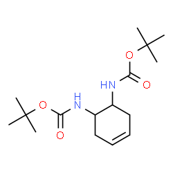 ChemSpider 2D Image | Bis(2-methyl-2-propanyl) 4-cyclohexene-1,2-diylbiscarbamate | C16H28N2O4