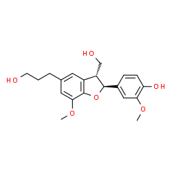 ChemSpider 2D Image | (7S,8R)-Dihydrodehydrodiconiferyl alcohol | C20H24O6