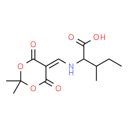ChemSpider 2D Image | N-[(2,2-Dimethyl-4,6-dioxo-1,3-dioxan-5-ylidene)methyl]isoleucine | C13H19NO6