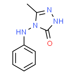 ChemSpider 2D Image | 4-Anilino-5-methyl-2,4-dihydro-3H-1,2,4-triazol-3-one | C9H10N4O