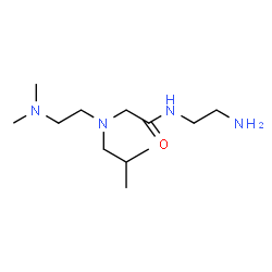 ChemSpider 2D Image | N-(2-Aminoethyl)-N~2~-[2-(dimethylamino)ethyl]-N~2~-isobutylglycinamide | C12H28N4O