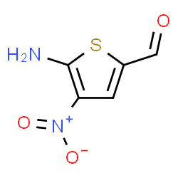 ChemSpider 2D Image | 5-Amino-4-nitro-2-thiophenecarbaldehyde | C5H4N2O3S