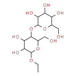 ChemSpider 2D Image | Ethyl 4-O-hexopyranosylhexopyranoside | C14H26O11