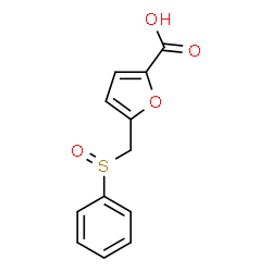 ChemSpider 2D Image | 5-[(Phenylsulfinyl)methyl]-2-furoic acid | C12H10O4S