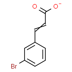 ChemSpider 2D Image | 3-(3-Bromophenyl)acrylate | C9H6BrO2