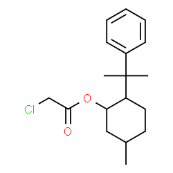 ChemSpider 2D Image | 5-Methyl-2-(2-phenyl-2-propanyl)cyclohexyl chloroacetate | C18H25ClO2