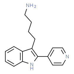 ChemSpider 2D Image | 4-(2-Pyridin-4-yl-1H-indol-3-yl)-butylamine | C17H19N3