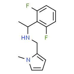 ChemSpider 2D Image | 1-(2,6-Difluorophenyl)-N-[(1-methyl-1H-pyrrol-2-yl)methyl]ethanamine | C14H16F2N2