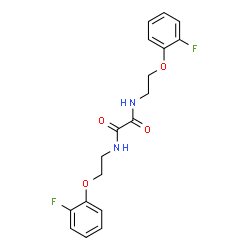 ChemSpider 2D Image | N,N'-Bis[2-(2-fluorophenoxy)ethyl]ethanediamide | C18H18F2N2O4