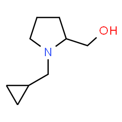 ChemSpider 2D Image | (1-(cyclopropylmethyl)pyrrolidin-2-yl)methanol | C9H17NO