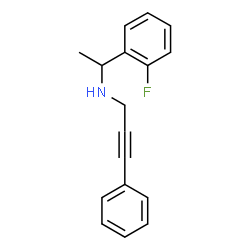 ChemSpider 2D Image | N-[1-(2-Fluorophenyl)ethyl]-3-phenyl-2-propyn-1-amine | C17H16FN